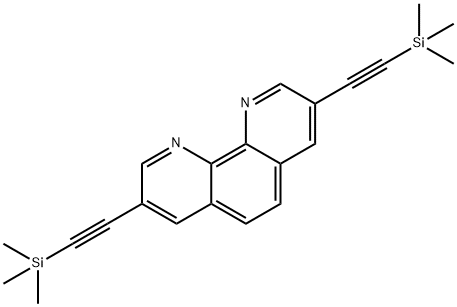 3,8-bis[(trimethylsilyl)ethynyl]-1,10-phenanthroline Struktur