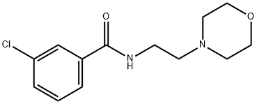 3-chloro-N-(2-morpholin-4-ylethyl)benzamide Struktur