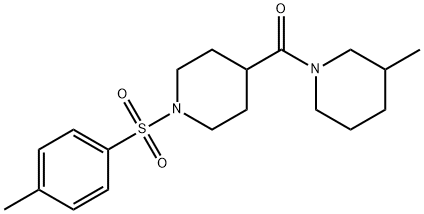 (3-methylpiperidin-1-yl)(1-tosylpiperidin-4-yl)methanone Struktur