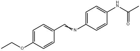 N-{4-[(4-ethoxybenzylidene)amino]phenyl}acetamide Struktur