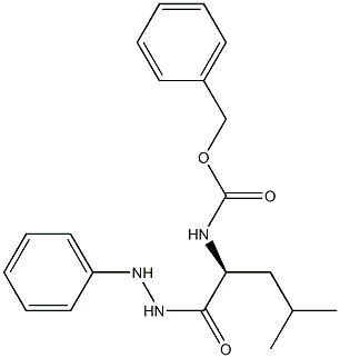 L-Leucine,N-[(phenylmethoxy)carbonyl]-, 2-phenylhydrazide Struktur