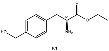 L-4-hydroxymethyl-Phenylalanine ethyl ester hydrochloride Struktur