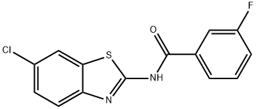 N-(6-chlorobenzo[d]thiazol-2-yl)-3-fluorobenzamide Struktur