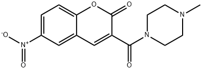 3-(4-methylpiperazine-1-carbonyl)-6-nitro-2H-chromen-2-one Struktur