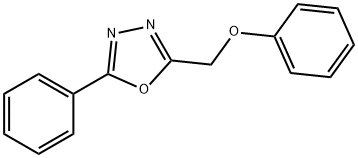 2-(phenoxymethyl)-5-phenyl-1,3,4-oxadiazole Struktur