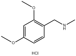 1-(2,4-dimethoxyphenyl)-N-methylmethanamine hydrochloride Struktur