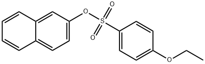 naphthalen-2-yl 4-ethoxybenzenesulfonate Struktur