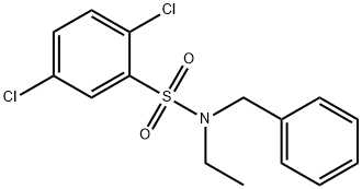 N-benzyl-2,5-dichloro-N-ethylbenzenesulfonamide Struktur