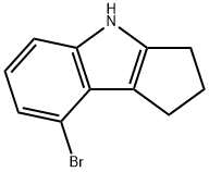 8-Bromo-1,2,3,4-tetrahydrocyclopenta[b]indole Struktur