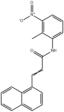 N-(2-methyl-3-nitrophenyl)-3-(1-naphthyl)acrylamide Struktur