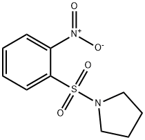 Pyrrolidine, 1-[(2-nitrophenyl)sulfonyl]- Struktur