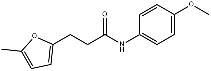 N-(4-methoxyphenyl)-3-(5-methylfuran-2-yl)propanamide Struktur