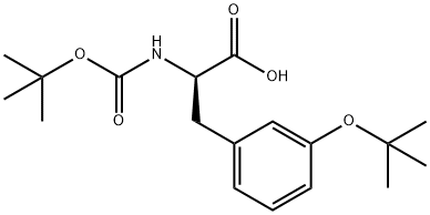 N-Boc-D-3-(1,1-dimethylethoxy)-Phenylalanine Struktur