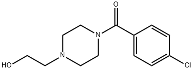 (4-chlorophenyl)-[4-(2-hydroxyethyl)piperazin-1-yl]methanone Struktur