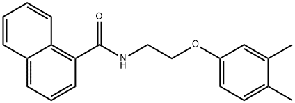 N-[2-(3,4-dimethylphenoxy)ethyl]-1-naphthamide Struktur