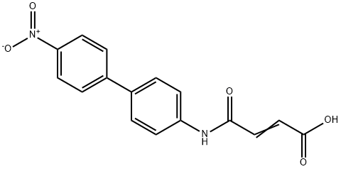 4-((4-NITRO-[1,1-BIPHENYL]-4-YL)AMINO)-4-OXOBUT-2-ENOIC ACID Struktur