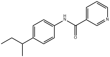 N-(4-butan-2-ylphenyl)pyridine-3-carboxamide Struktur