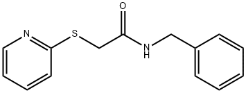 N-benzyl-2-pyridin-2-ylsulfanylacetamide Struktur