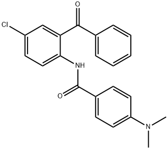 N-(2-benzoyl-4-chlorophenyl)-4-(dimethylamino)benzamide Struktur