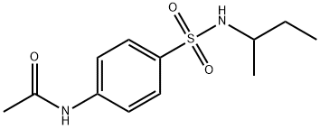 N-[4-(butan-2-ylsulfamoyl)phenyl]acetamide Struktur