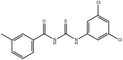 N-{[(3,5-dichlorophenyl)amino]carbonothioyl}-3-methylbenzamide Struktur