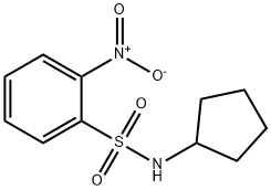 N-Cyclopentyl-2-nitrobenzenesulfonamide, 97% Struktur