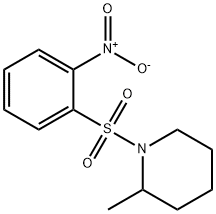 2-Methyl-1-(2-nitrophenylsulfonyl)piperidine, 97% Struktur