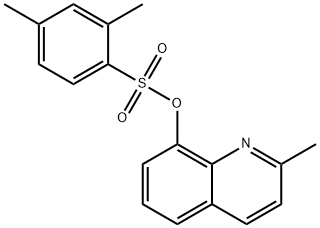 2-methylquinolin-8-yl 2,4-dimethylbenzenesulfonate Struktur