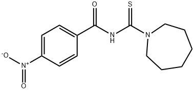 N-(1-azepanylcarbonothioyl)-4-nitrobenzamide Struktur