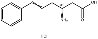 (R,E)-3-Amino-6-phenylhex-5-enoic acid hydrochloride Struktur