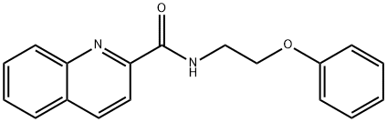 N-(2-phenoxyethyl)quinoline-2-carboxamide Struktur