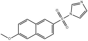 1-((6-methoxynaphthalen-2-yl)sulfonyl)-1H-imidazole Struktur