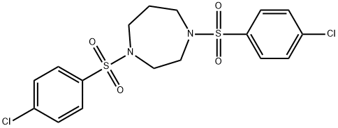 1,4-bis((4-chlorophenyl)sulfonyl)-1,4-diazepane Struktur