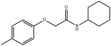 N-cyclohexyl-2-(4-methylphenoxy)acetamide Struktur