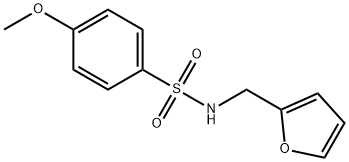 N-(furan-2-ylmethyl)-4-methoxybenzenesulfonamide Struktur