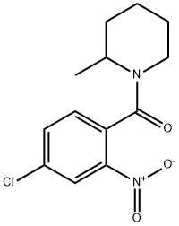 (4-chloro-2-nitrophenyl)-(2-methylpiperidin-1-yl)methanone Struktur