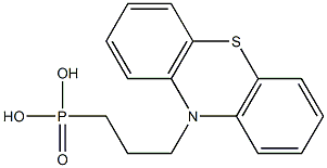 Phosphonic acid, [3-(10H-phenothiazin-10-yl)propyl]- Struktur