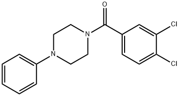 (3,4-dichlorophenyl)-(4-phenylpiperazin-1-yl)methanone Struktur