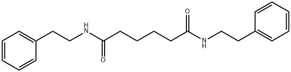 N,N'-bis(2-phenylethyl)hexanediamide Struktur