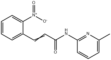 (E)-N-(6-methylpyridin-2-yl)-3-(2-nitrophenyl)prop-2-enamide Struktur