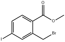 2-Bromomethyl-4-iodo-benzoic acid methyl ester Struktur