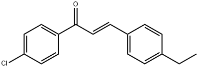 (2E)-1-(4-chlorophenyl)-3-(4-ethylphenyl)prop-2-en-1-one Struktur