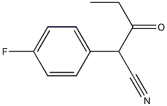 2-(4-fluorophenyl)-3-oxopentanenitrile Struktur