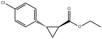 CYCLOPROPANECARBOXYLIC ACID, 2-(4-CHLOROPHENYL)-, ETHYL ESTER, (1S,2S)- Struktur