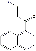 1-Propanone, 3-chloro-1-(1-naphthalenyl)- Struktur