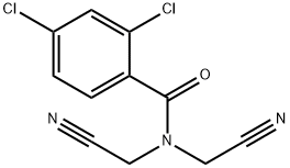 2,4-dichloro-N,N-bis(cyanomethyl)benzamide Struktur