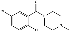 (2,5-dichlorophenyl)(4-methylpiperazin-1-yl)methanone Struktur