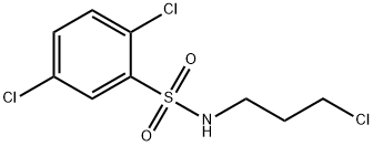 2,5-dichloro-N-(3-chloropropyl)benzenesulfonamide Struktur