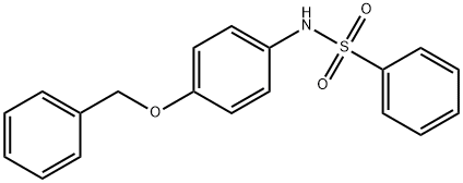 N-[4-(benzyloxy)phenyl]benzenesulfonamide Struktur