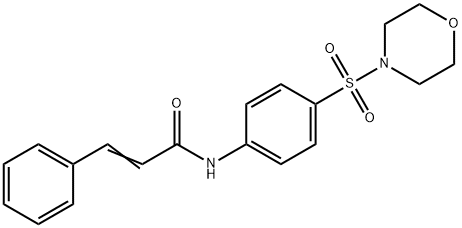 N-[4-(4-morpholinylsulfonyl)phenyl]-3-phenylacrylamide Struktur